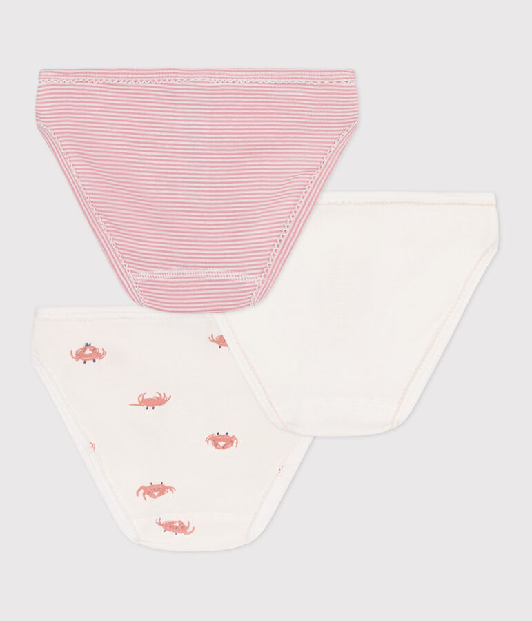Confezione da 3 slip in cotone con stampa di granchi bambino multicolore