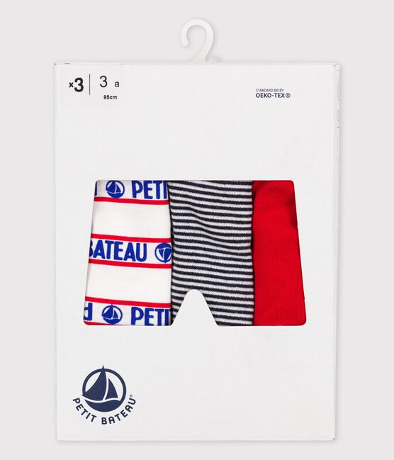 Confezione da 3 boxer bambino in cotone variante 1