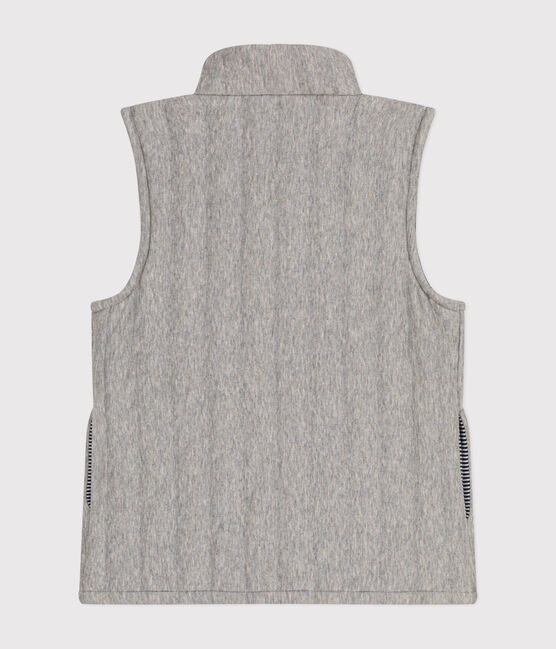 Gilet senza maniche in tubique bambina/bambino grigio CHATON CHINE