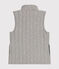 Gilet senza maniche in tubique bambina/bambino grigio CHATON CHINE