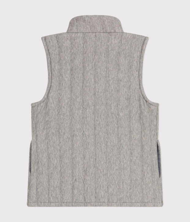 Gilet senza maniche in tubique bambina/bambino grigio