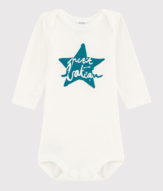 Body manica lunga bebè unisex bianco MARSHMALLOW