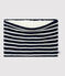 Snood bambina-bambino blu SMOKING/bianco MARSHMALLOW