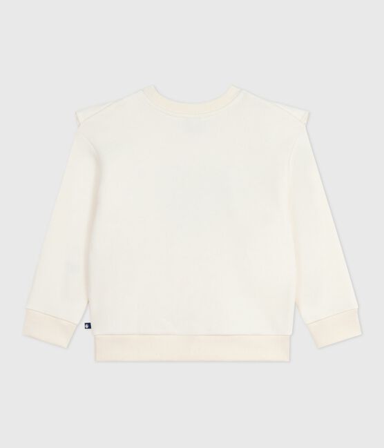Felpa in cotone stampato bambino ecru MILK
