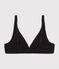 Reggiseno donna in cotone ed elastan nero BLACK