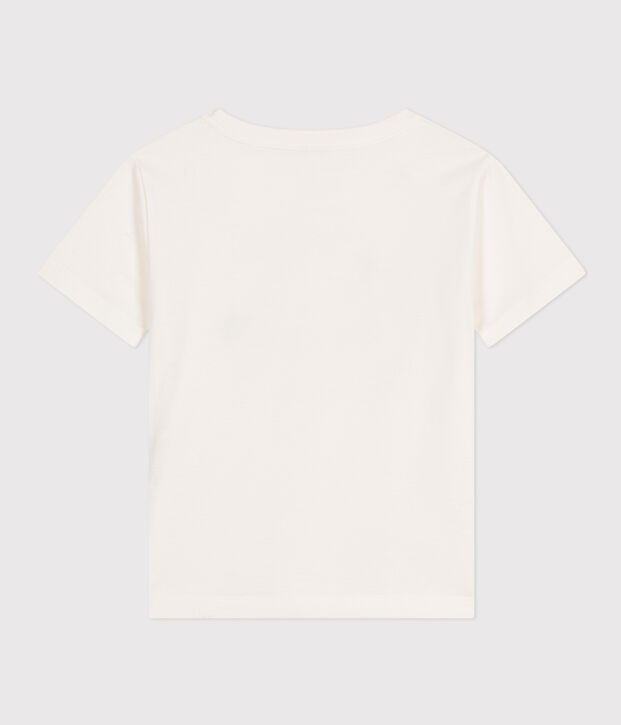 T-shirt in jersey leggero bambino bianco