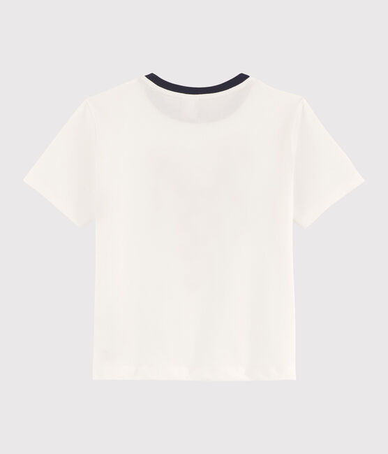 T-shirt serigrafata bambino bianco MARSHMALLOW