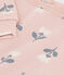 Felpa bambina in molleton rosa SALINE/bianco MULTICO
