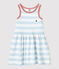 Abito senza maniche in cotone a righe bambina PLEINAIR/ MARSHMALLOW