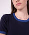 T-shirt a maniche corte in cotone tinta unita donna SMOKING