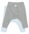 Lotto di due leggings bebé unisex a costina 1x1 grattata tinta unita variante 1