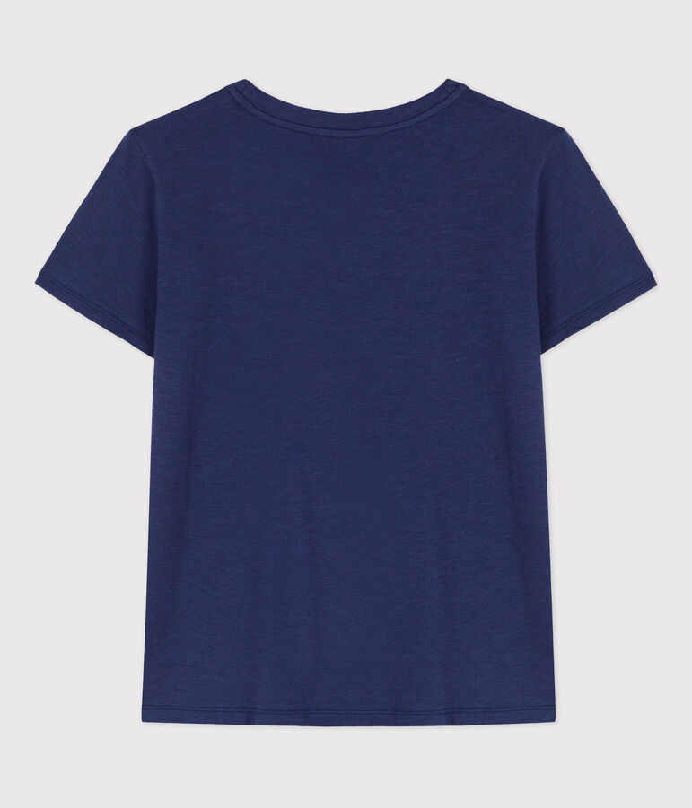 T-shirt LE DROIT girocollo in cotone donna blu