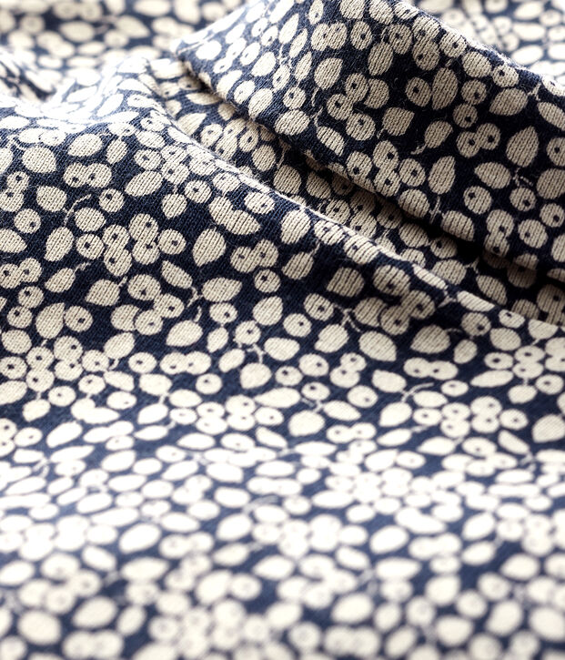 Body manica lunga e collo alto beb&egrave; blu/bianco