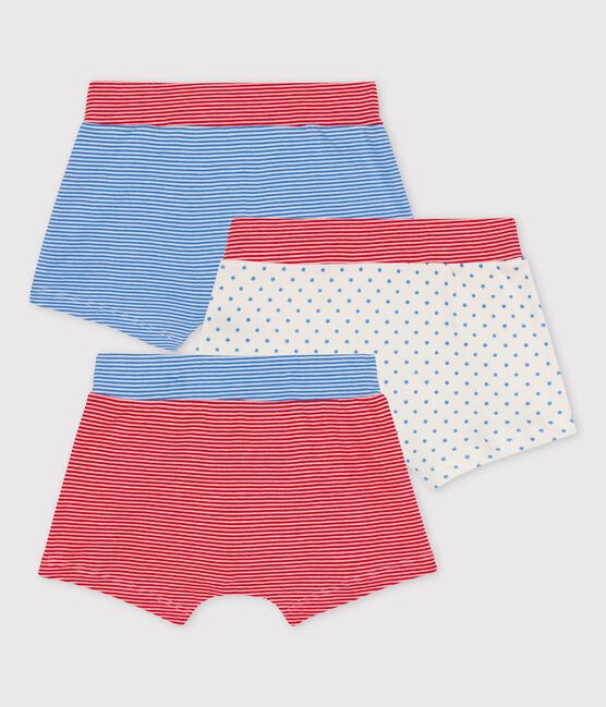 Confezione da 3 boxer millerighe bambino in cotone biologico variante 1