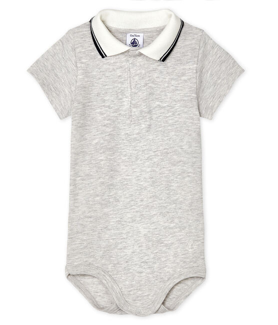 Body Con Colletto A Polo Bebe Maschietto Beluga Petit Bateau