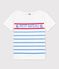 T-shirt in cotone bambina / bambino bianco MARSHMALLOW