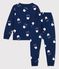 Pigiama bambino in cotone biologico Tajinebanane x Petit Bateau blu MEDIEVAL/bianco MULTICO