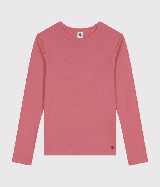 T-shirt L'ICONIQUE girocollo in cotone Donna rosa ROSEWOOD