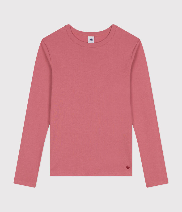 T-shirt L'ICONIQUE girocollo in cotone Donna rosa