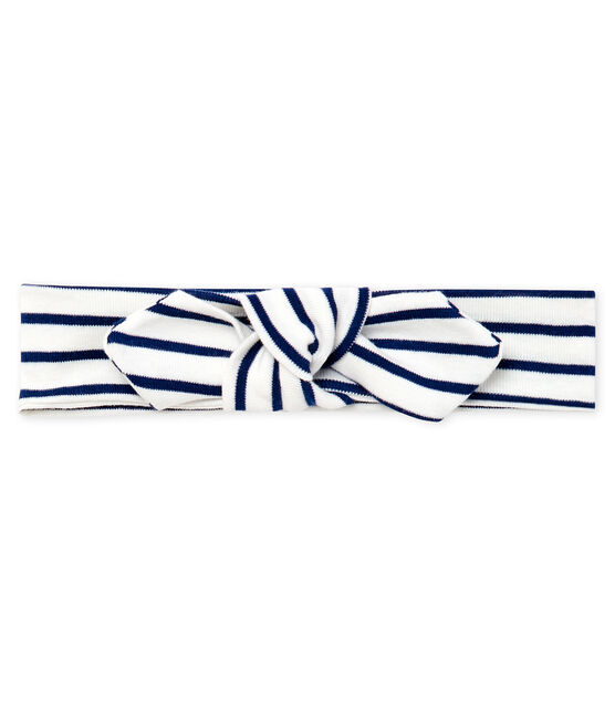 Fascia bebè femmina a righe bianco MARSHMALLOW/blu SMOKING