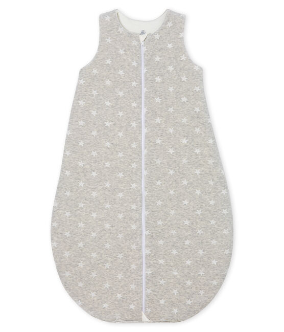 Sacco nanna bebé maschio in ciniglia grigio BELUGA/bianco MARSHMALLOW