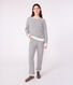 Pigiama in spugna di cotone a righe donna