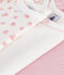 Set di body a maniche lunghe in cotone con stampa a cuori neonato variante 1