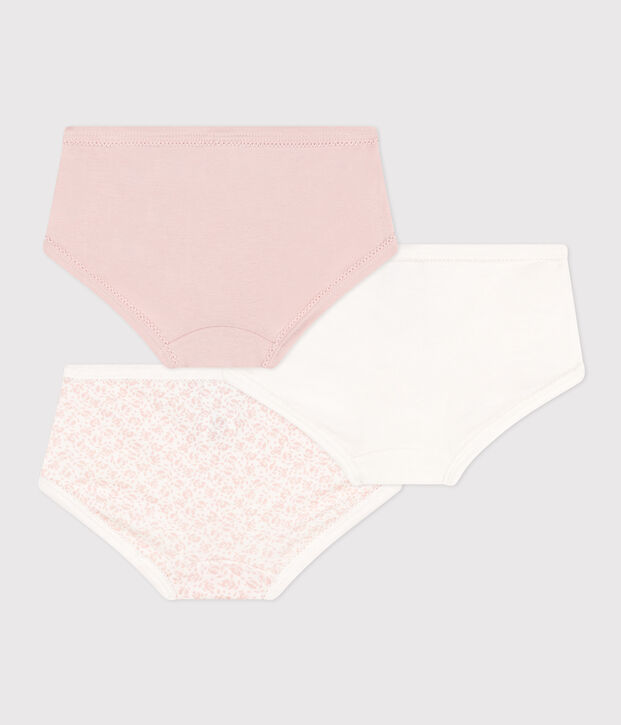Confezione da 3 slip vita alta in cotone bambino multicolore