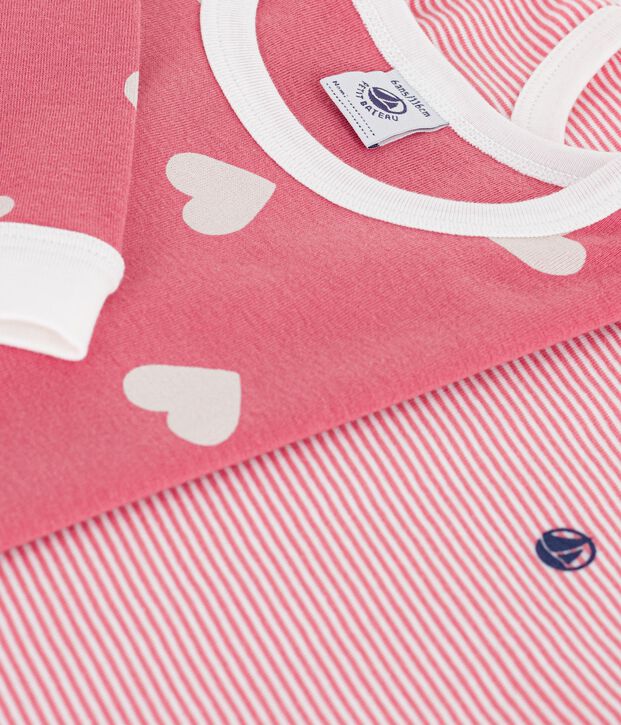 Set di pigiami in cotone fantasia bambino multicolore