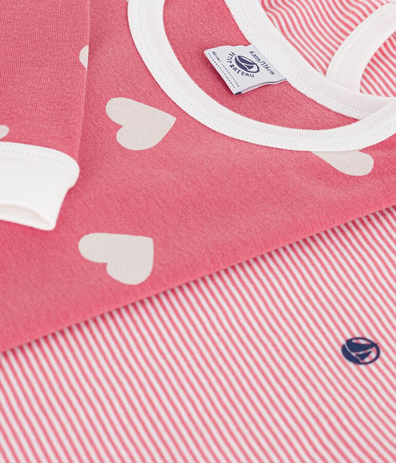 Set di pigiami in cotone fantasia bambino multicolore