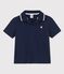 Polo manica corta in jersey bambino blu SMOKING