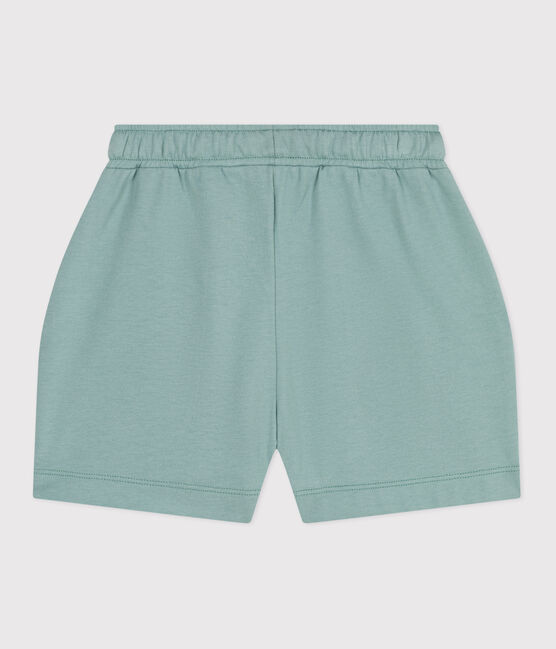 Shorts in cotone tinta unita bambina verde PAUL