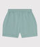 Shorts in cotone tinta unita bambina verde PAUL