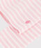 Dolcevita in cotone a righe bambina rosa/rosa