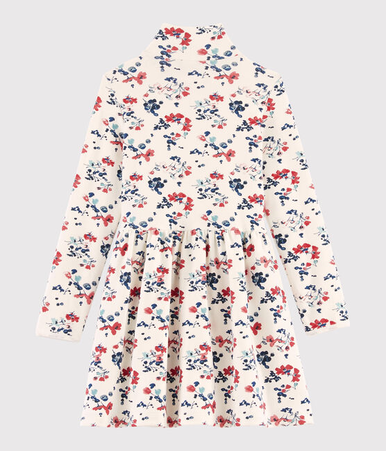 Abito maniche lunghe bambina bianco MARSHMALLOW/bianco MULTICO