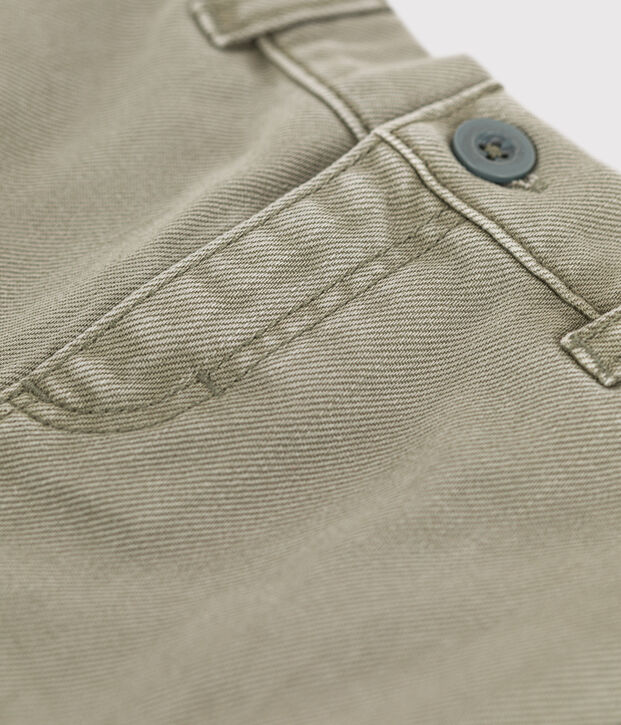 Shorts beb&egrave; in denim verde