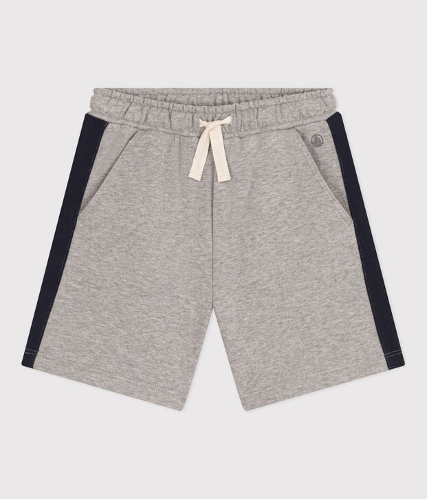 Shorts in cotone bambino grigio