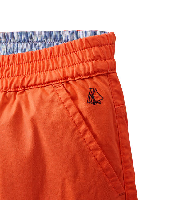 Pantalone bambino con cintura elastica arancione ORIENT