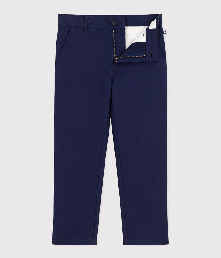 Pantaloni chino bambino blu