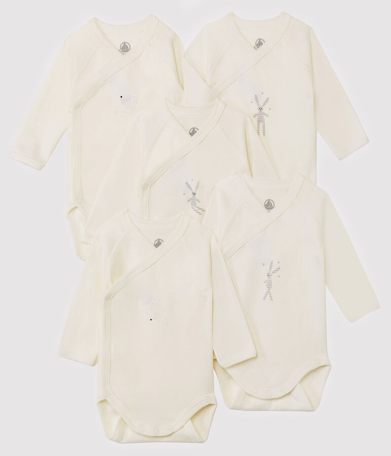 Confezione da 5 body nascita manica lunga beb&egrave; variante 1