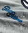 T-shirt bambino a maniche lunghe in tubique blu SMOKING/bianco MARSHMALLOW