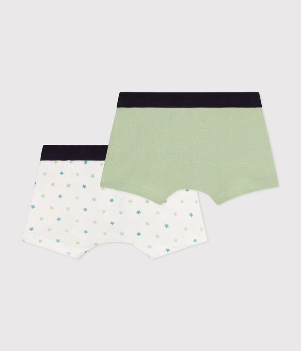 Confezione da 2 boxer bambino in cotone multicolore