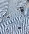 Giacca in cotone a righe bambino blu/bianco
