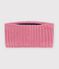 Snood in maglia tinta unita foderata in pile neonata rosa