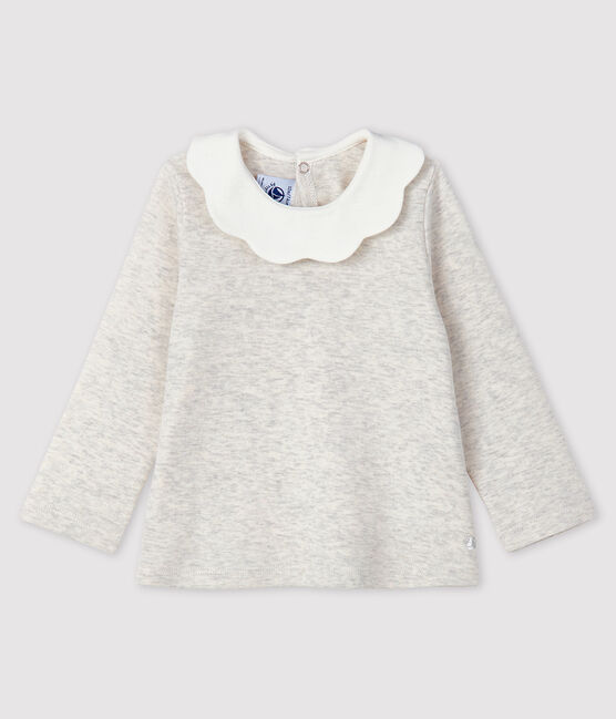 Blusa a manica lunga bebè femmina beige MONTELIMAR CHINE