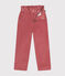Pantaloni in velluto bambina rosa ROSEWOOD