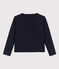 Cardigan in cotone bambina blu SMOKING
