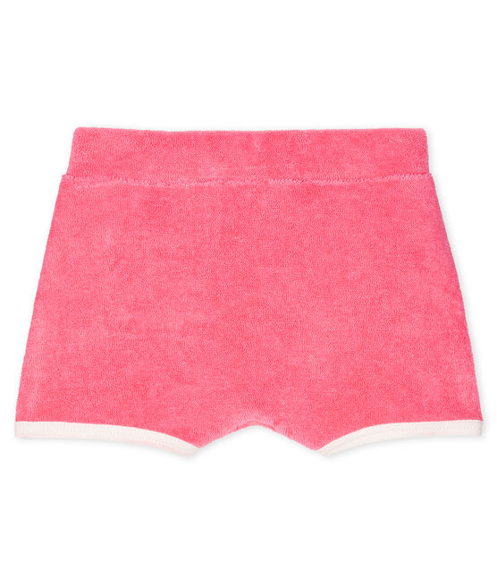 Short in spugna bebè femmina rosa CUPCAKE/bianco MARSHMALLOW