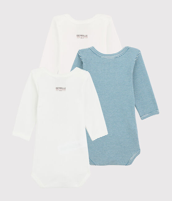 Confezione da 3 body a maniche lunghe bimbo Petit Bateau x Deyrolle variante 1