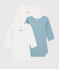 Confezione da 3 body a maniche lunghe bimbo Petit Bateau x Deyrolle variante 1